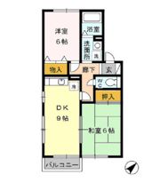 グリーンパーク白旗 Aの間取り画像