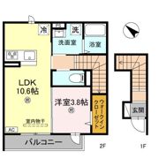 Esprit V(ｴｽﾌﾟﾘｻﾝｸ)の間取り画像