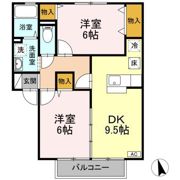 セジュールアルカディア B棟の間取り画像