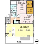 D-ROOM本城東 B棟の間取り画像