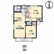 メゾン コンフォート A棟の間取り画像