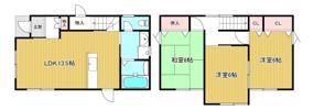 飯野ハイツ(38～43号)の間取り画像
