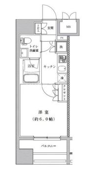 ライジングプレイス川崎の間取り画像
