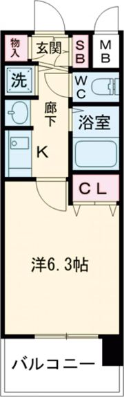 プレサンス京都駅前千都の間取り画像