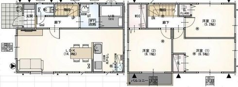 グランソフィア細谷Ⅲの間取り画像