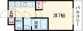 AILE岡場Ⅲの間取り画像