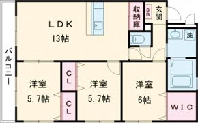 ピュアローズの間取り画像