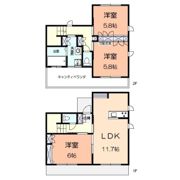 神明貸家B棟の間取り画像