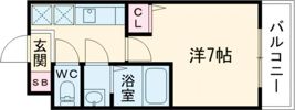 AILE岡場Ⅲの間取り画像