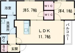 ラシックランテ久留米の間取り画像