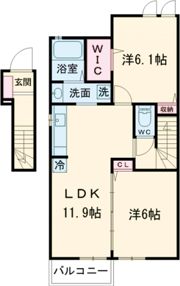 ディアコートⅠの間取り画像