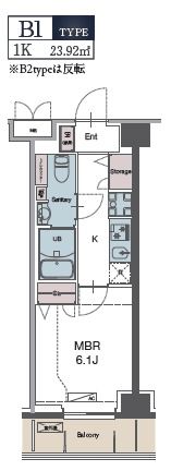 LUXENA勝田台の間取り画像