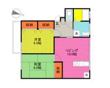 ファミール東本町Aの間取り画像