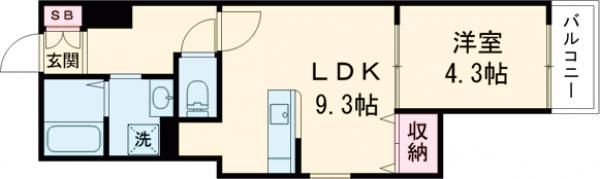 Residence Haru 2の間取り画像