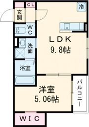 クルム綾羅木の間取り画像