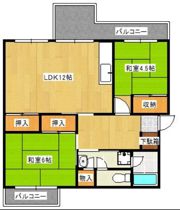 大久保東第一住宅6号棟の間取り画像