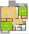 大久保東第一住宅6号棟の間取り画像