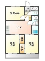 中津コーポラスⅠの間取り画像