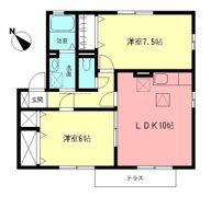 サンローズ鵠沼Dの間取り画像