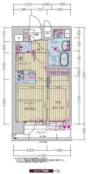 プレサンス十条凛華の間取り画像