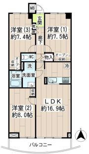 リブレスト川崎の間取り画像