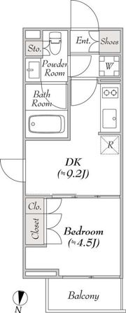 ルミーク本町イーストの間取り画像