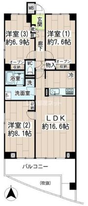 リブレスト川崎の間取り画像
