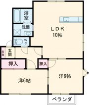 グリーンリーフ拾番館の間取り画像