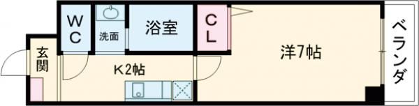 メゾン名北の間取り画像