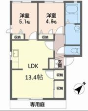ヴィラ・シャンピニヨンⅡ Eの間取り画像
