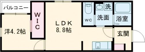 CasaGarden戸島の間取り画像