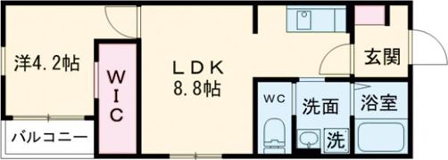 CasaGarden戸島の間取り画像