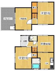 香西南町一戸建の間取り画像