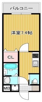 メゾン上小阪の間取り画像