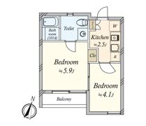 カサ アバックの間取り画像