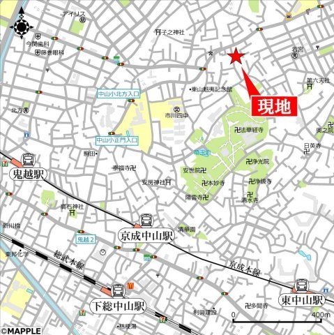 近くに施設あり