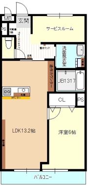 サニーサイドハウスの間取り画像