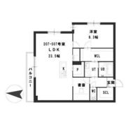 ピオネロ伏見の間取り画像