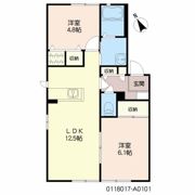 ディアス城原 A棟の間取り画像