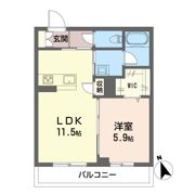 アベニューJの間取り画像