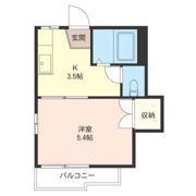 コーポ くるみの木の間取り画像