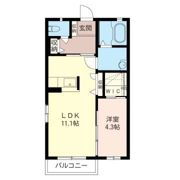 サンモール Bの間取り画像