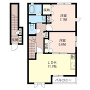 ブランシェ・コモ A棟の間取り画像