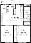 百合丘ハイコーポB棟113号室の間取り画像