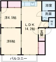 プレジール小林の間取り画像
