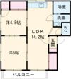 プレジール小林A棟の間取り画像