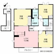 グランデュオ紙小 B棟の間取り画像