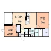 サンパティーク矢部の間取り画像