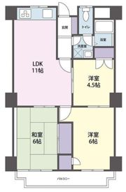 レガパレス椿峰の間取り画像