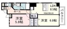 セントラルコート七間町の間取り画像